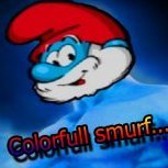 Colorful smurf...